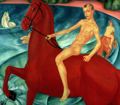 Red Horses by Kuzma Petrov-Vodkin