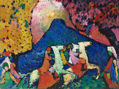 Horse and rider motif by Vasily Kandinsky