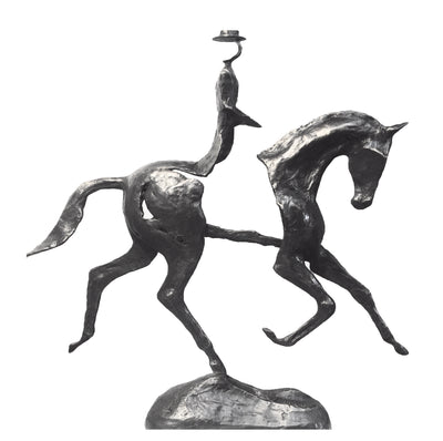 "Dressage" bronze sculpture by Salvador Fernandez Oliva | Horse polo art gallery