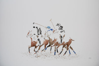 New polo watercolor by Carlota Sarvise