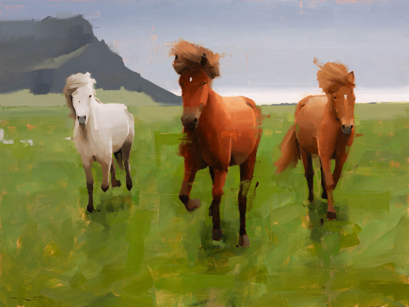 From a Moment on an Icelandic Road to an Original Oil Painting ...