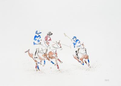 Minimalistic equestrian art: watercolors and bronze sculptures by Carlota Sarvise