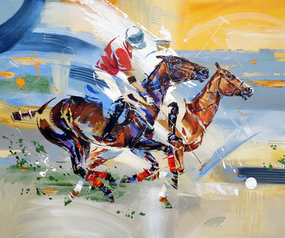 New polo painting by Anna Cher