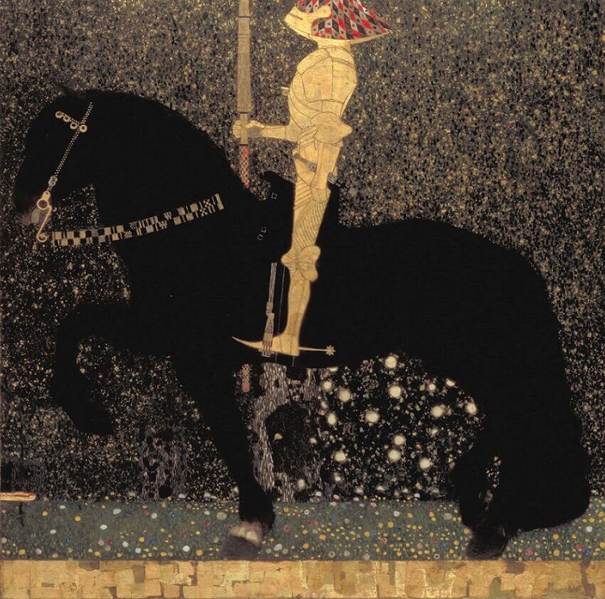 Golden Knight by Gustav Klimt – KaterinaMorgan.art