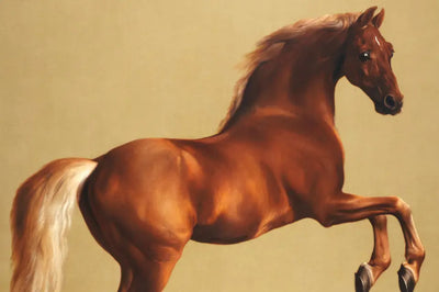 Iconic horse portrait by George Stubbs