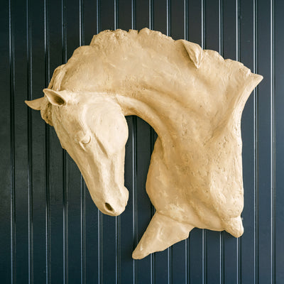 Monumental ceramic sculpture, elegant horses. For equestrian club house or private residence. 