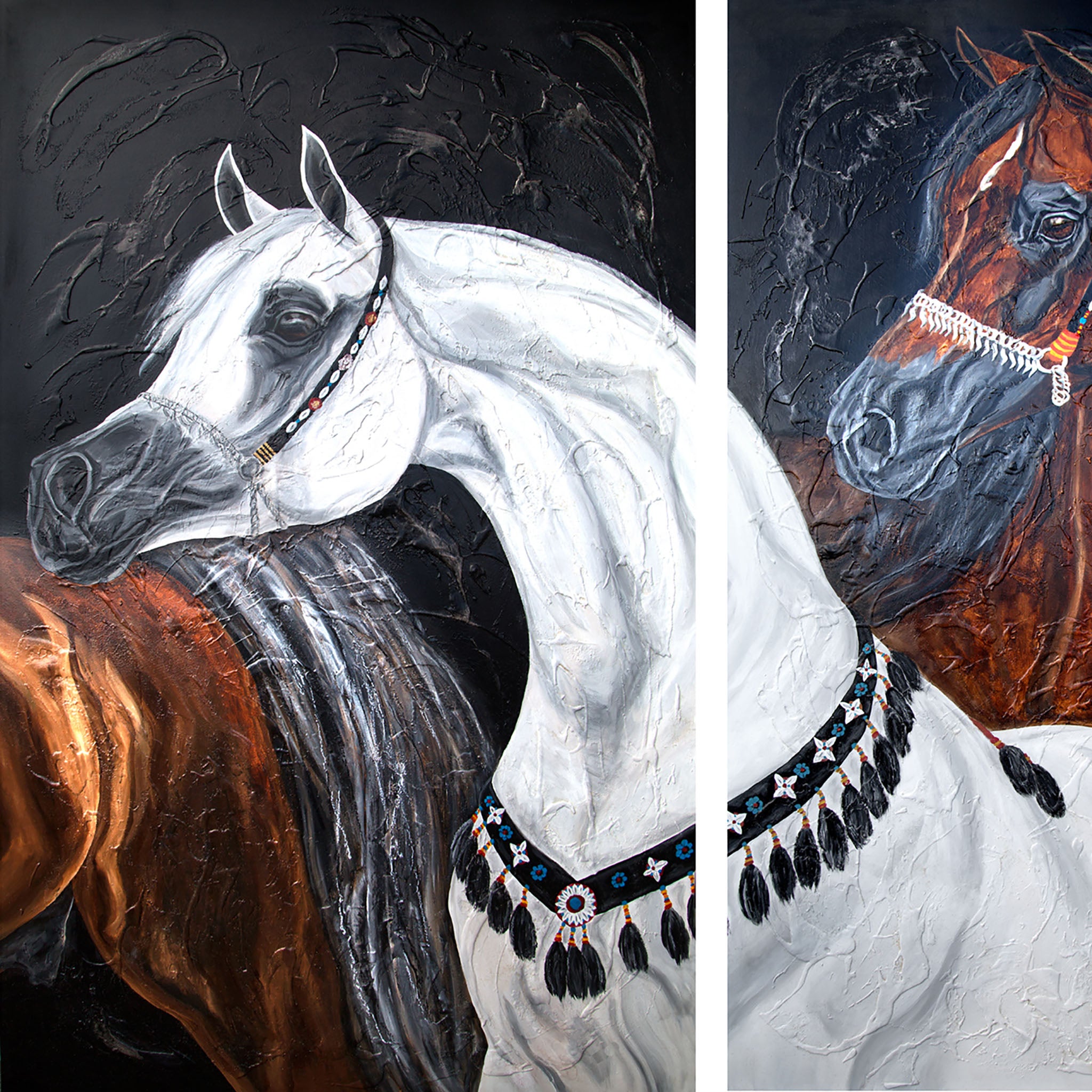 Arab Horse Triptych